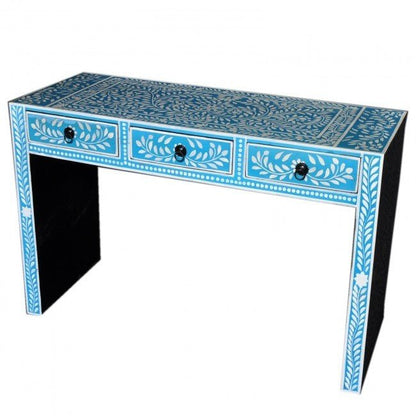 Floral Design Hand Painted Hall Table – handcrafted solid wood furniture