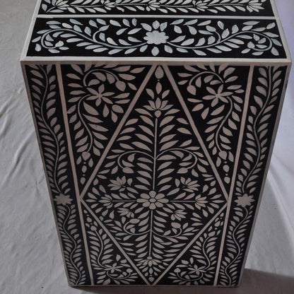 Floral Design Hand Painted Hall Table – handcrafted solid wood furniture