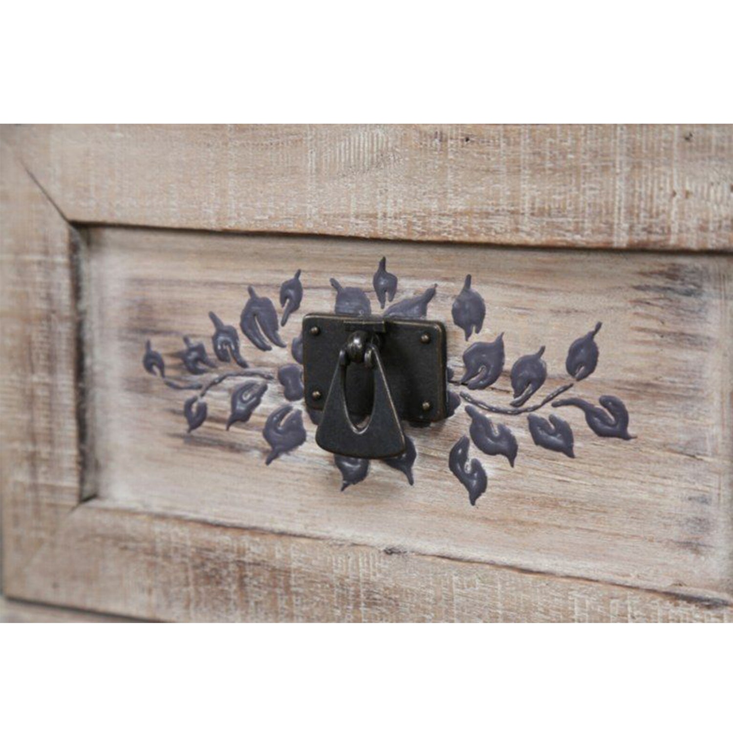 FLORE Solid Mango Wood Hand Carved Cabinet – handcrafted solid wood furniture