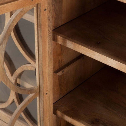 FRENCH ARCHED GLASS DOOR SIDEBOARD – handcrafted solid wood furniture