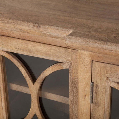 FRENCH ARCHED GLASS DOOR SIDEBOARD – handcrafted solid wood furniture