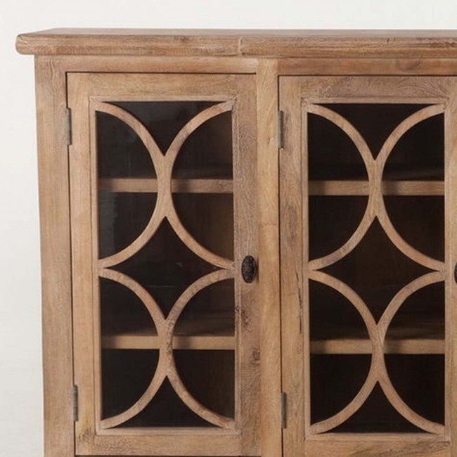 FRENCH ARCHED GLASS DOOR SIDEBOARD – handcrafted solid wood furniture