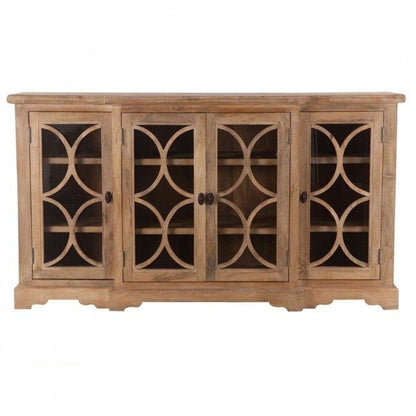 FRENCH ARCHED GLASS DOOR SIDEBOARD – handcrafted solid wood furniture