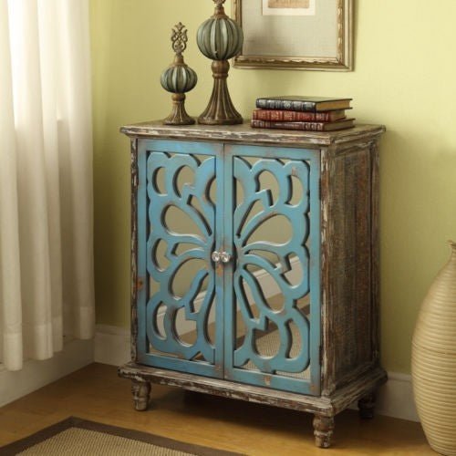 FRENCH ARCHED MIRROR DOOR DUAL TONE SIDEBOARD by Hibashi Furniture – handcrafted solid wood furniture made in India