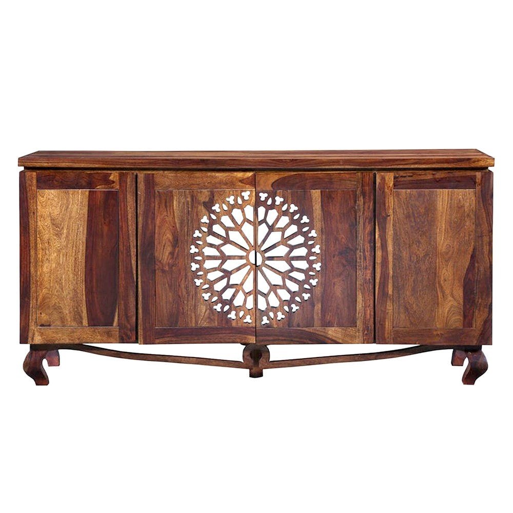 FRENCH ARCHED MIRROR DOOR SIDEBOARD – handcrafted solid wood furniture