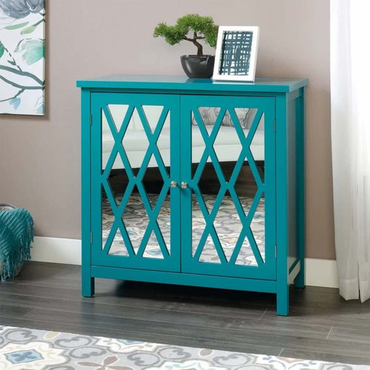 FRENCH ARCHED WITH 2 MIRROR DOOR SIDEBOARD by Hibashi Furniture – handcrafted solid wood furniture made in India