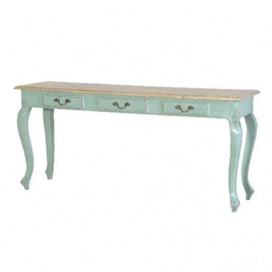 French Style Carved Hall Table by Hibashi Furniture – handcrafted solid wood furniture made in India