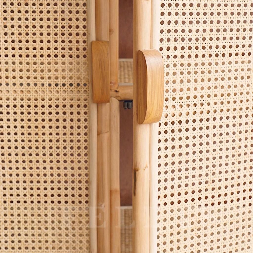 GALINA Rattan Cupboard – handcrafted solid wood furniture
