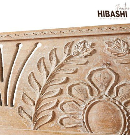 GANDA Hand Carved Daybed by Hibashi Furniture – handcrafted solid wood furniture made in India