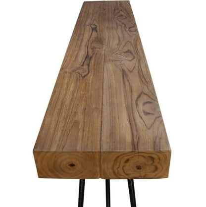 GAPAN Industrial Narrow Drinks Table – handcrafted solid wood furniture