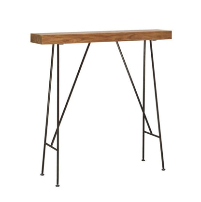 GAPAN Industrial Narrow Drinks Table – handcrafted solid wood furniture