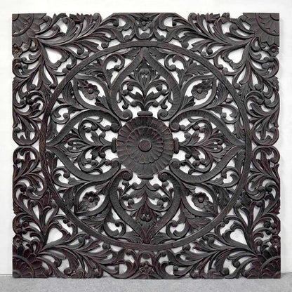 Hand Carved Wall Panel/Bedhead – handcrafted solid wood furniture