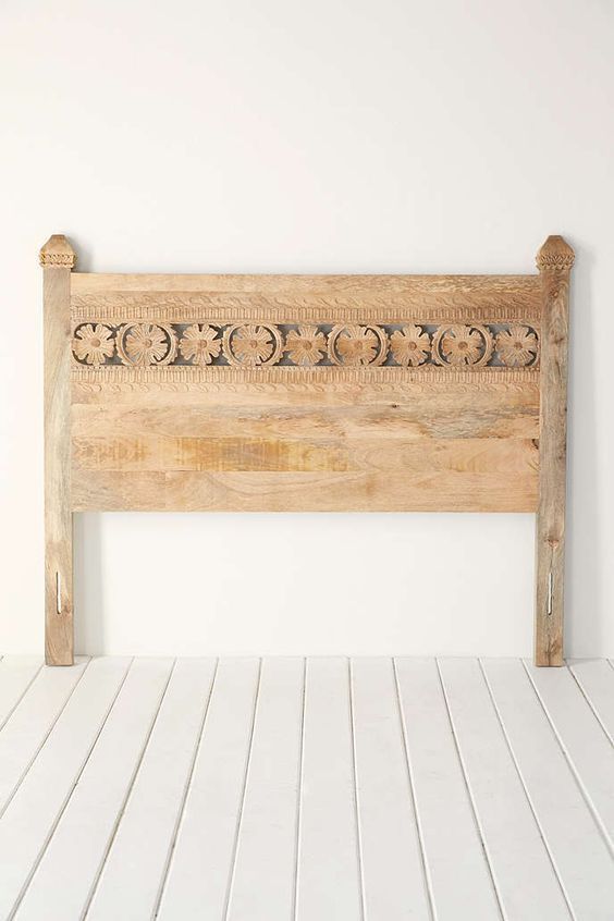 Hand Carved Wall Panel/Bedhead by Hibashi Furniture – handcrafted solid wood furniture made in India