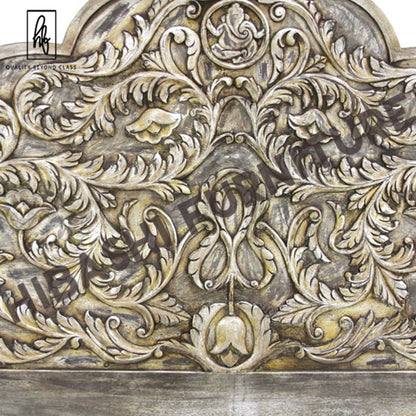 Hand Carved Wall Panel/Bedhead – handcrafted solid wood furniture