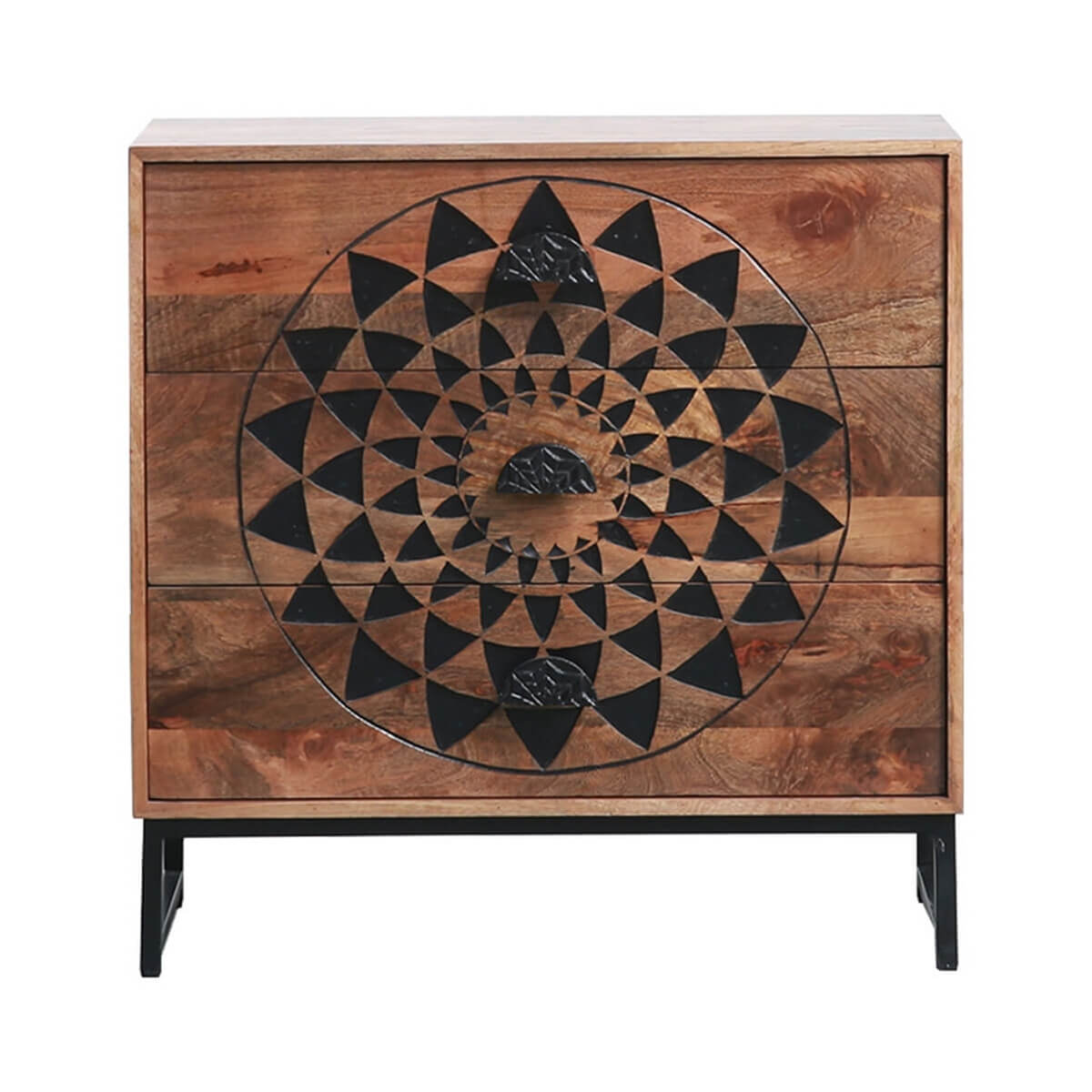 Hermosa Rustic Solid Wood Contemporary 3 - Drawer Dresser – handcrafted solid wood furniture