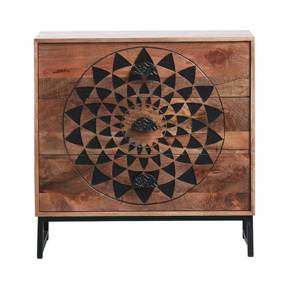 Hermosa Rustic Solid Wood Contemporary 3 - Drawer Dresser – handcrafted solid wood furniture