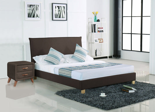 HF1512 Upholstered Bed Frame by Hibashi Furniture – handcrafted solid wood furniture made in India