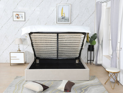 HF1901 Upholstered Bed Frame – handcrafted solid wood furniture