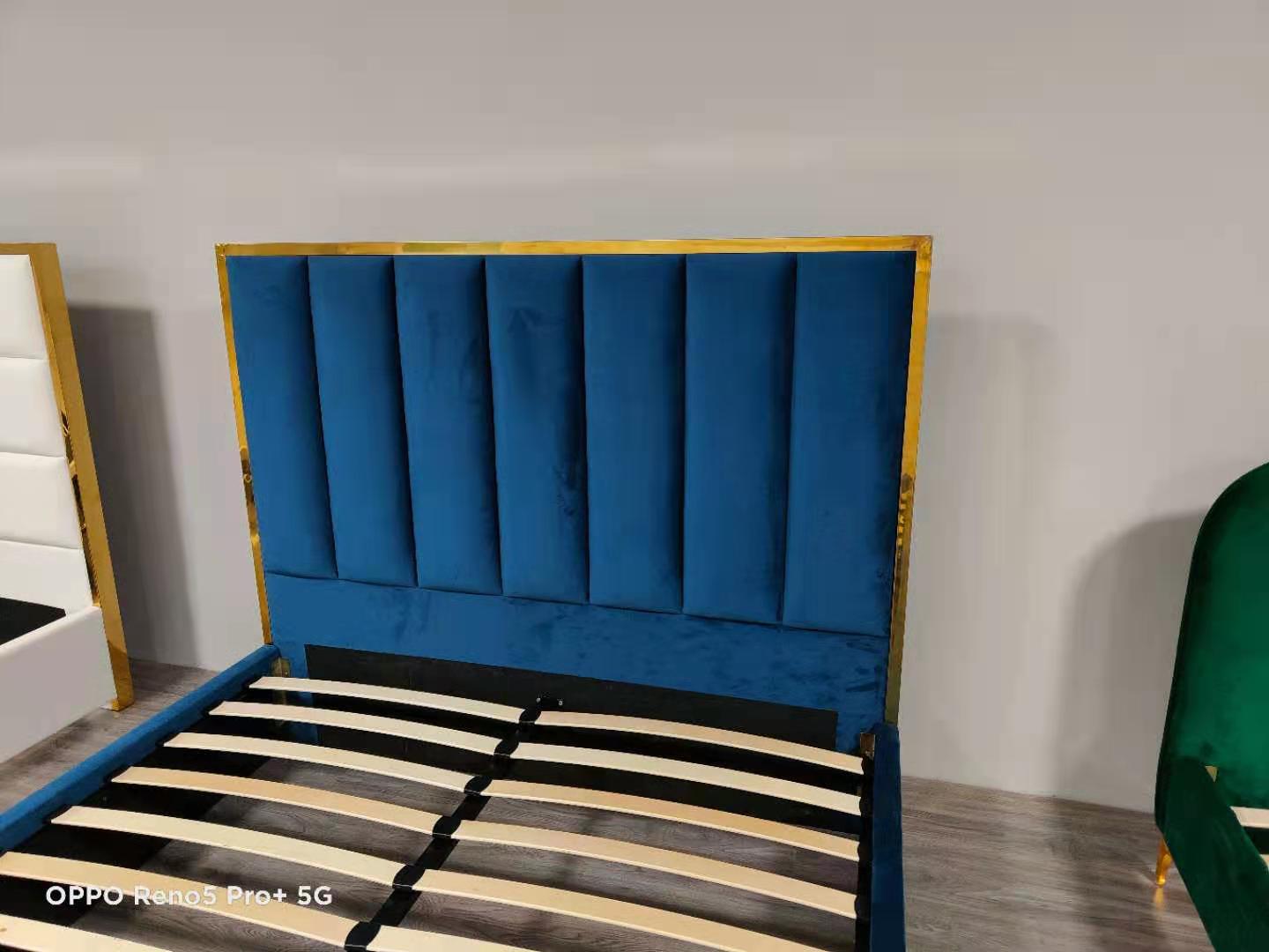 HF1901 Upholstered Bed Frame – handcrafted solid wood furniture