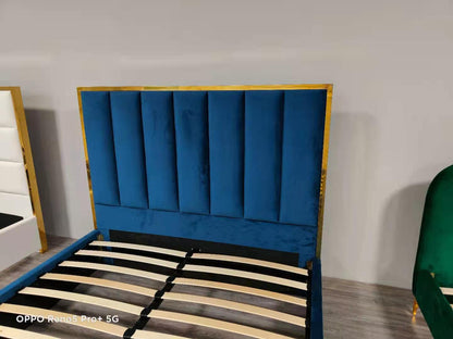 HF1901 Upholstered Bed Frame – handcrafted solid wood furniture