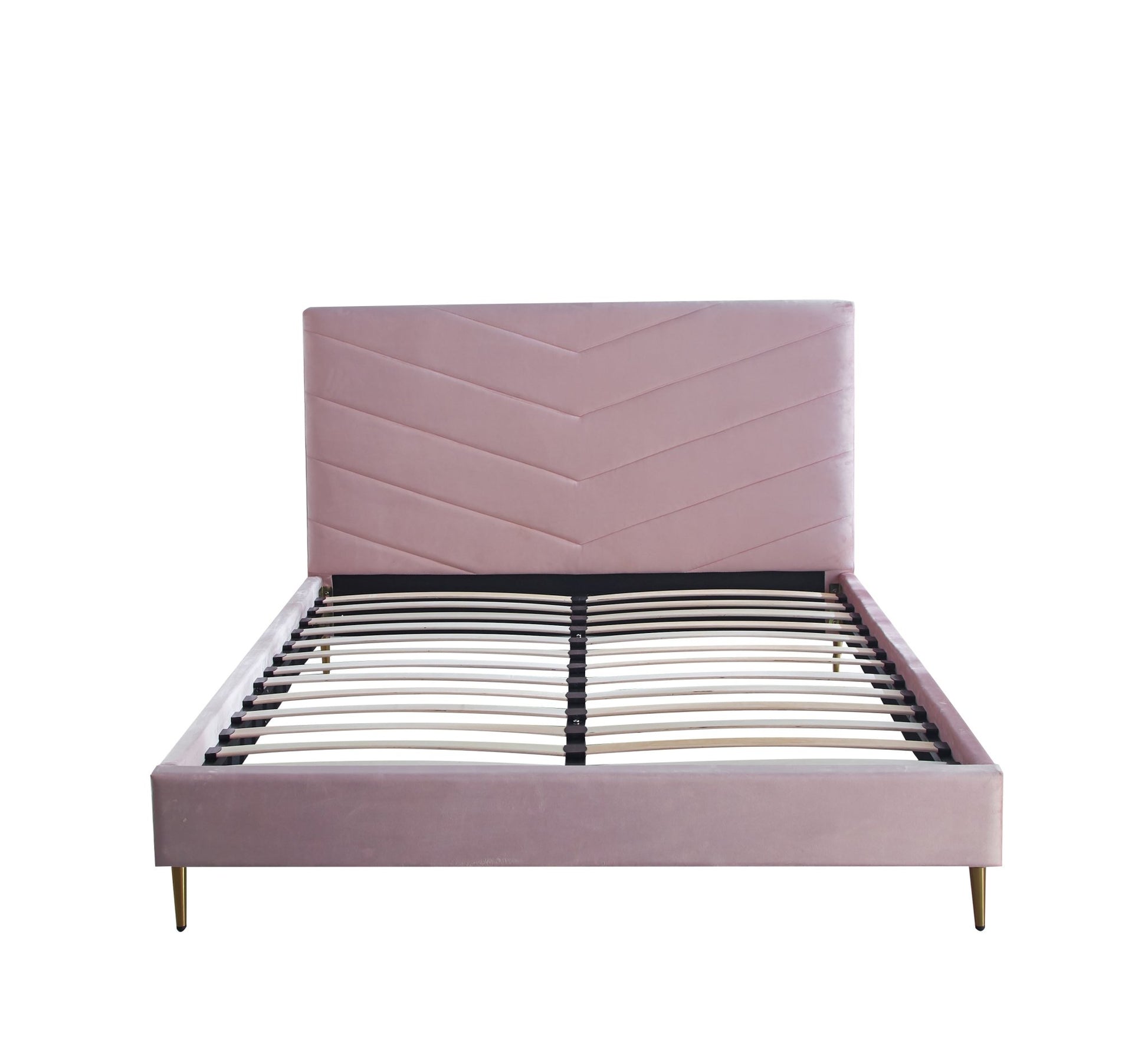 HF1911 Upholstered Bed Frame by Hibashi Furniture – handcrafted solid wood furniture made in India