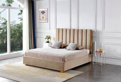 HF2002 Upholstered Bed Frame – handcrafted solid wood furniture