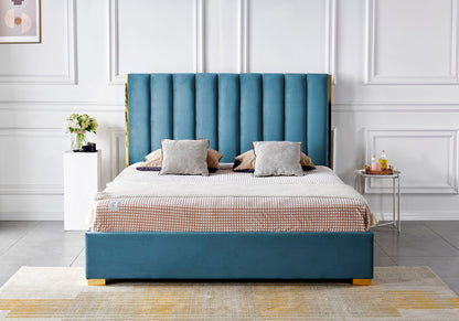 HF2002 Upholstered Bed Frame – handcrafted solid wood furniture