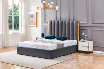 HF2002 Upholstered Bed Frame – handcrafted solid wood furniture