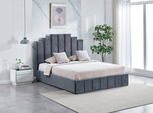 HF2003 Upholstered Bed Frame by Hibashi Furniture – handcrafted solid wood furniture made in India