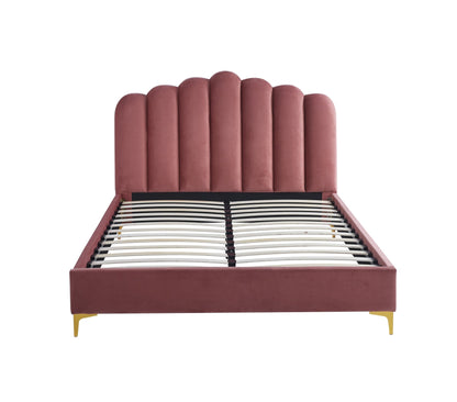 HF2006 Upholstered Bed Frame by Hibashi Furniture – handcrafted solid wood furniture made in India