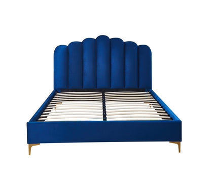 HF2006 Upholstered Bed Frame by Hibashi Furniture – handcrafted solid wood furniture made in India