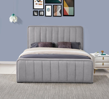 HF2012 Upholstered Bed Frame by Hibashi Furniture – handcrafted solid wood furniture made in India