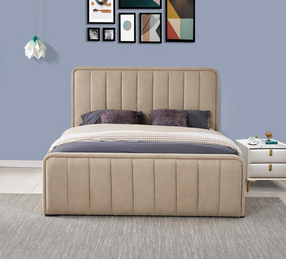HF2012 Upholstered Bed Frame by Hibashi Furniture – handcrafted solid wood furniture made in India