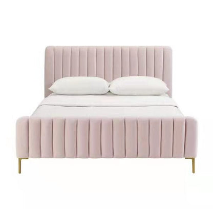 HF2202 Upholstered Bed Frame – handcrafted solid wood furniture
