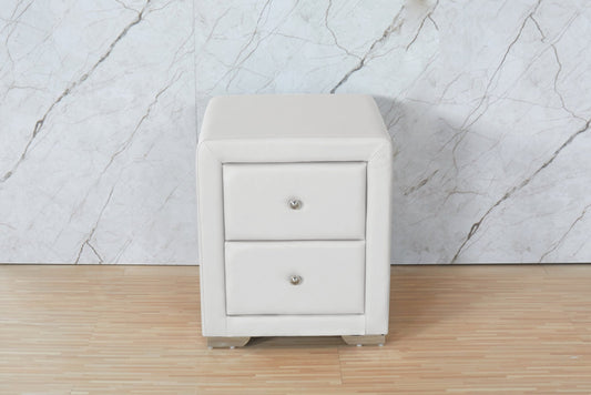 HFNS1 Upholstered Bedside Bed Table by Hibashi Furniture – handcrafted solid wood furniture made in India