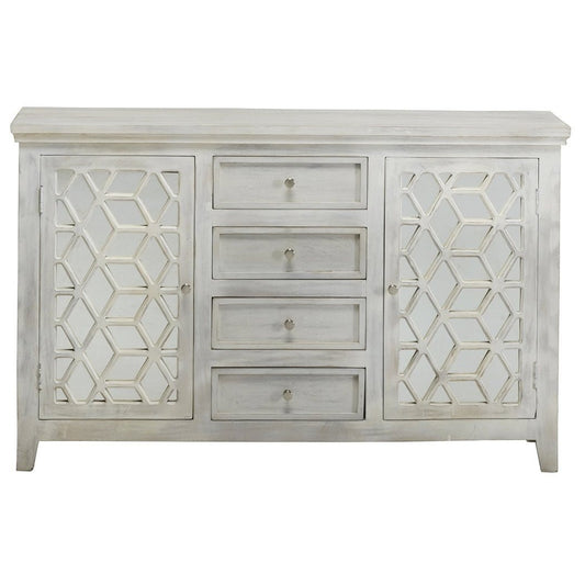 Hibashi Hand Carved Mirrored Sideboard by Hibashi Furniture – handcrafted solid wood furniture made in India