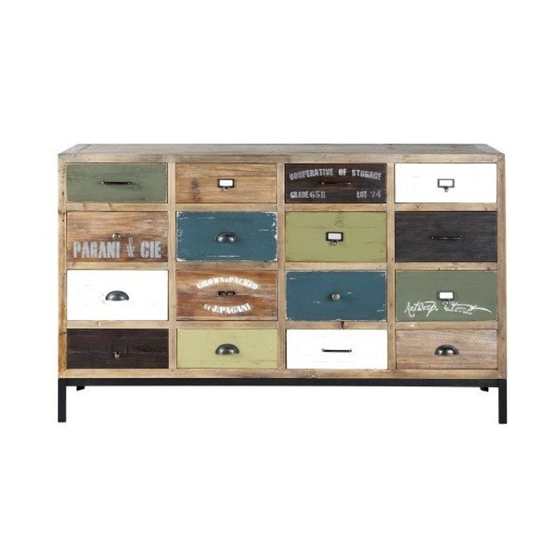 Vivid Solid Wood Contemporary Modern Chest of Drawers