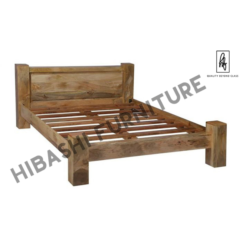 Avalon Indian Wooden Zen Mango Bed