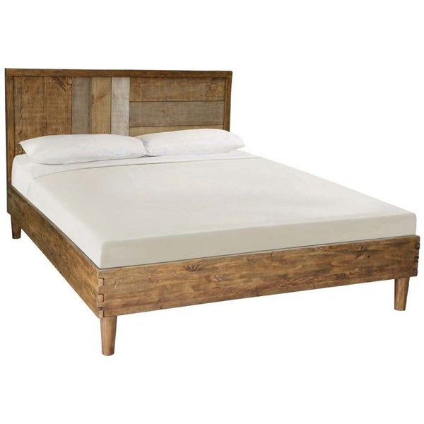 Estructura de cama moderna de madera de mango en 2 tonos de Corso Paris
