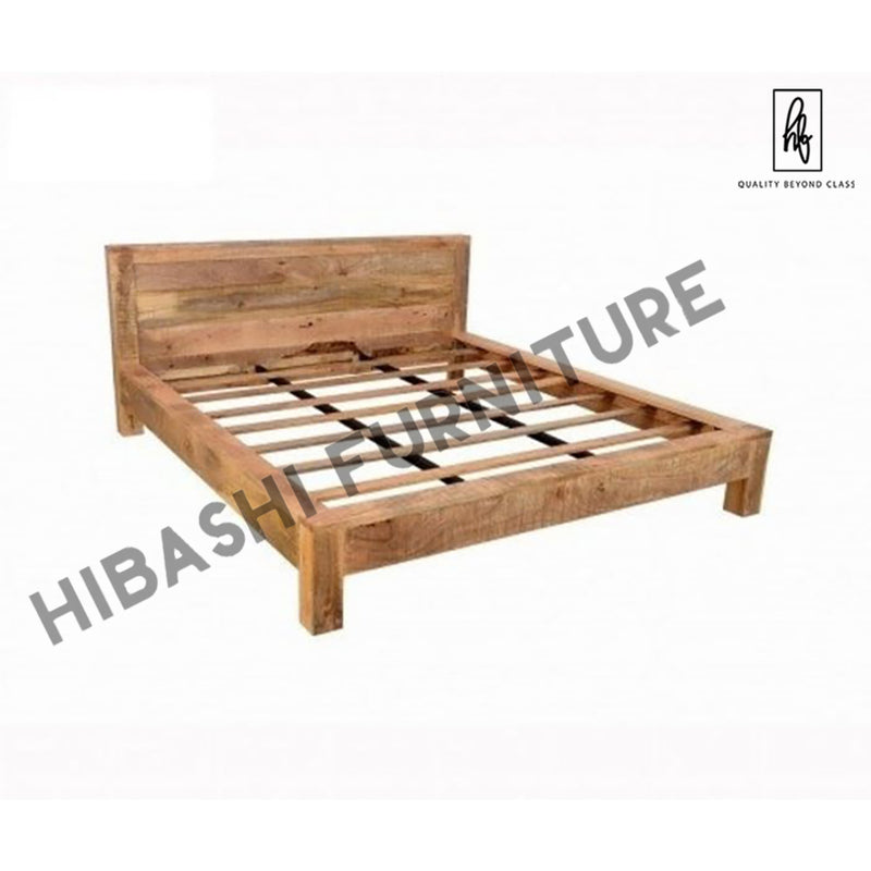 Avalon Indian Wooden Zen Mango Rustic Bed