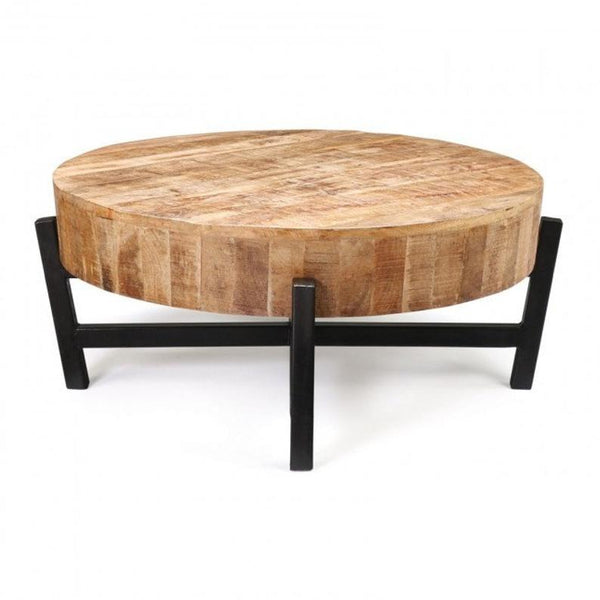 BARN Wood Metal Legs Coffee Table