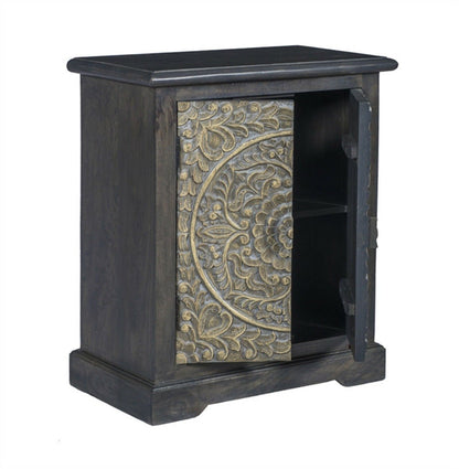 Indian Carved Sideboard Small Cabinet by Hibashi Furniture – handcrafted solid wood furniture made in India