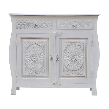 Indian Colonial Style Carved Sideboard – handcrafted solid wood furniture