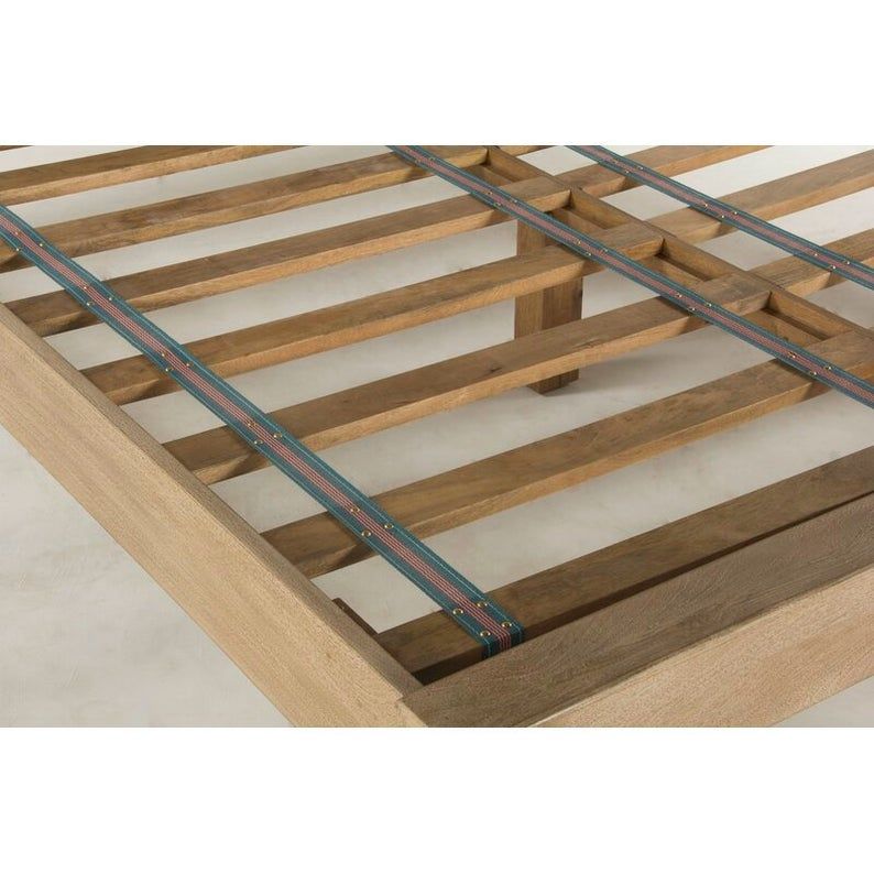 Indian Style Round Flower Designer Bed and Headboard. – handcrafted solid wood furniture