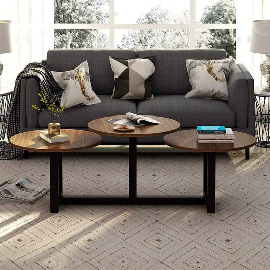 IPIL Modern Industrial Living Room Center Table by Hibashi Furniture – handcrafted solid wood furniture made in India