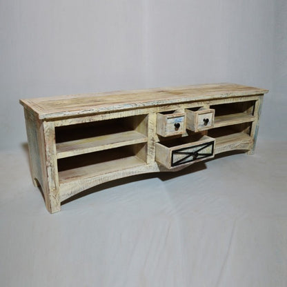 RUSTICA WHITE TV UNIT LARGE