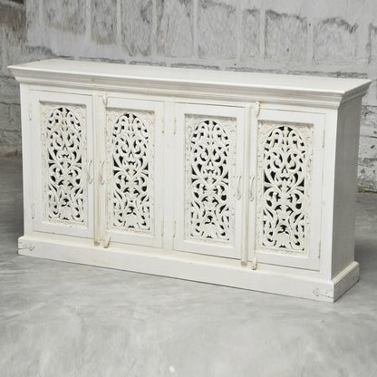 JALI SOLID 4 DOOR WOODEN SIDEBOARD