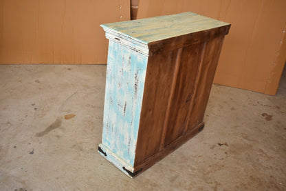 Jali Design Hand Carved Small Sideboard, Table Cabinet, Hall Table, Storage Cabinet—handcrafted solid wood furniture