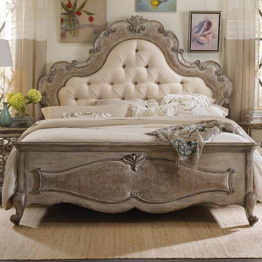 KARINA Chatelet Tufted Bed by Hibashi Furniture – handcrafted solid wood furniture made in India