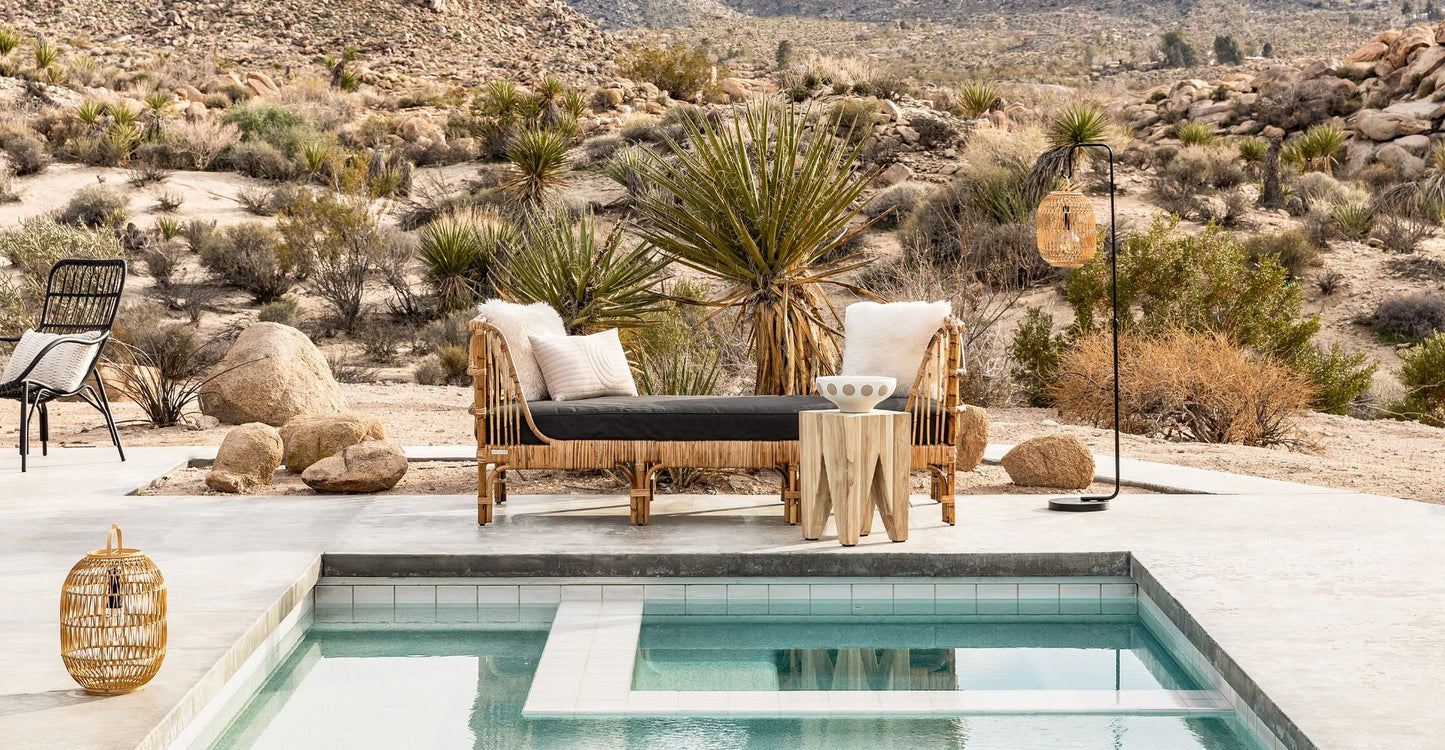 LANA Rattan Daybed – handcrafted solid wood furniture